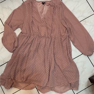 Dusty Pink Plus Size Dress